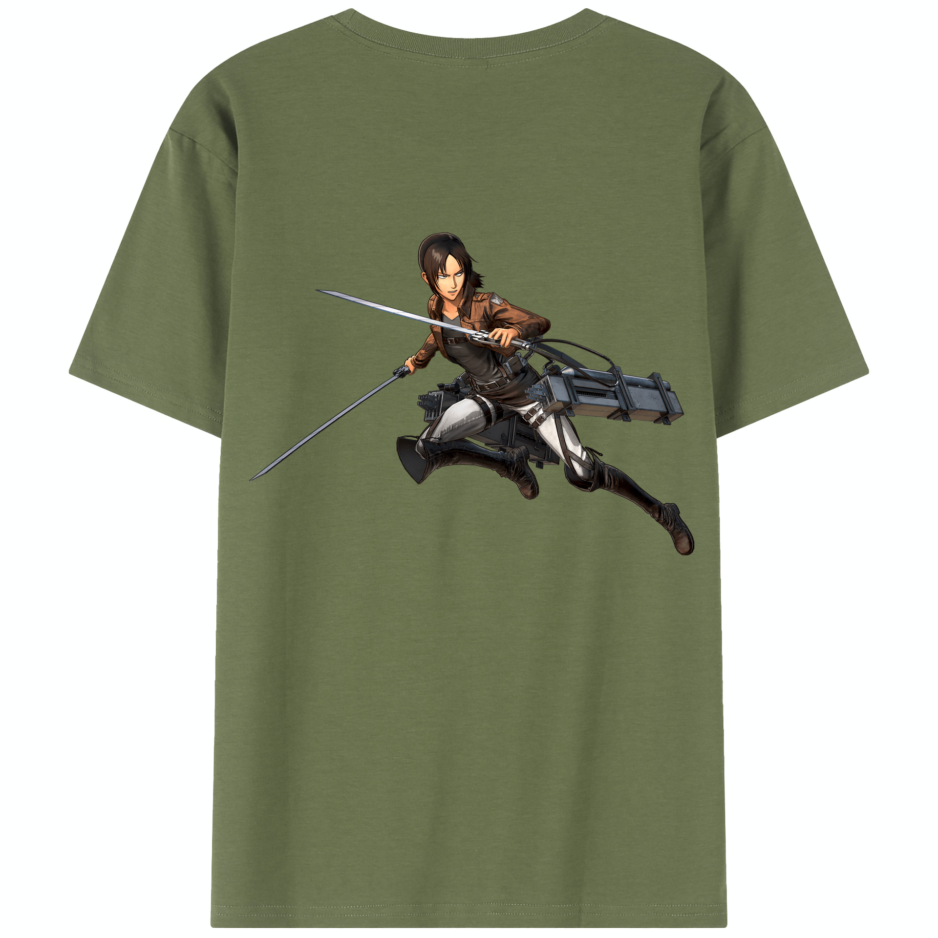 （画像用） 進撃の巨人 Attack on Titan 綿100％半袖Tシャツ（背面プリント）